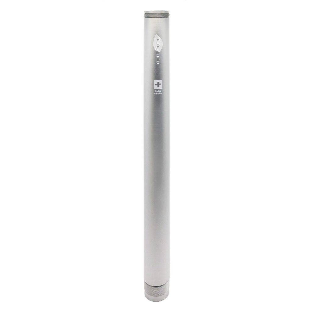 Extraction tube for ADDIPURE PEO 200 made of food-grade aluminium. Protective silver anodised surface finish. Tube length x diameter: 535mm x 50mm.